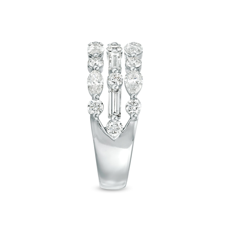 Main Image 3 of Neil Lane Premiere Diamond Anniversary Ring 2 ct tw Round/Pear/Baguette 14K White Gold