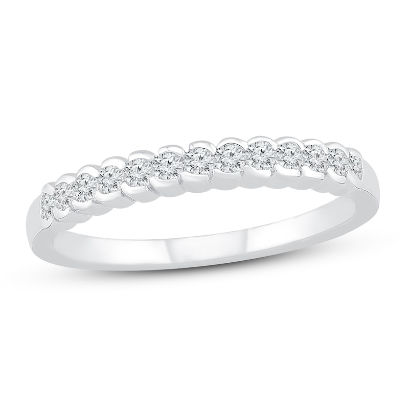 Main Image 1 of Now + Forever Diamond Anniversary Ring 1/4 ct tw Round-cut 10K White Gold