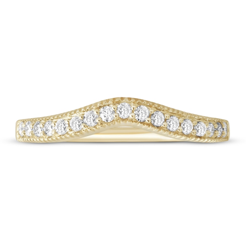 Main Image 1 of Now + Forever Diamond Contour Ring 1/5 ct tw Round-cut 14K Yellow Gold