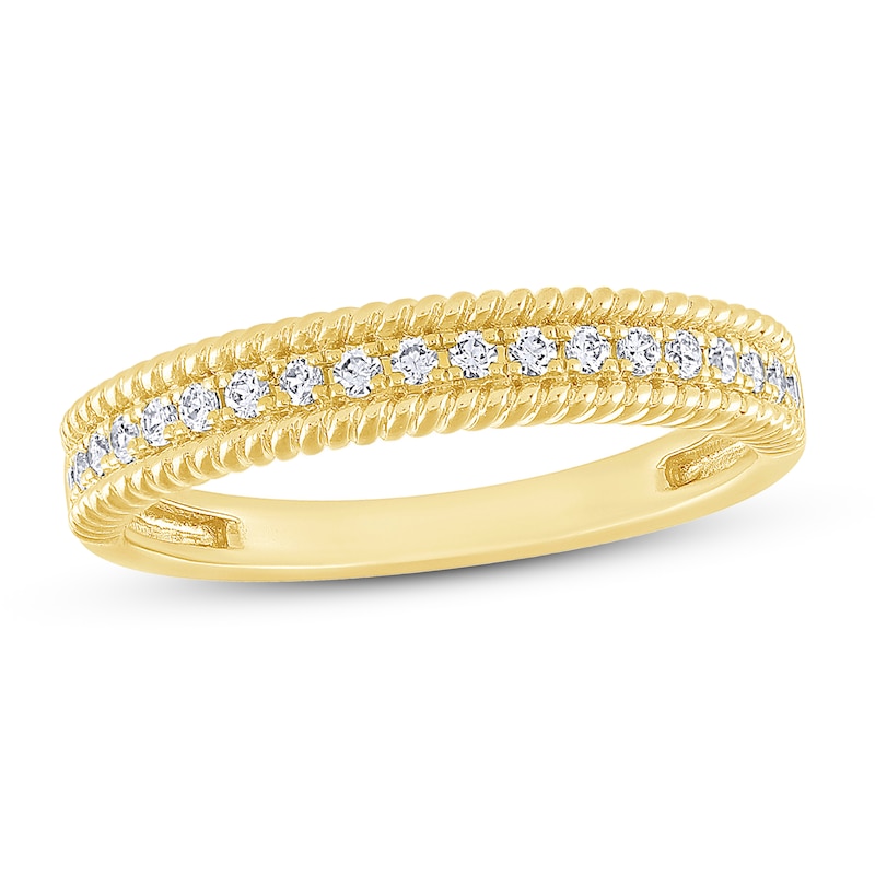 Main Image 1 of Now + Forever Diamond Anniversary Ring 1/5 ct tw Round-cut 10K Yellow Gold