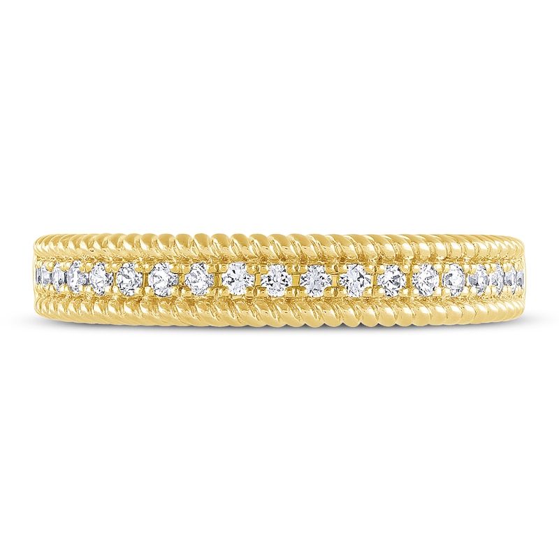 Diamond Anniversary Ring 1/5 ct tw Round-cut 10K Yellow Gold