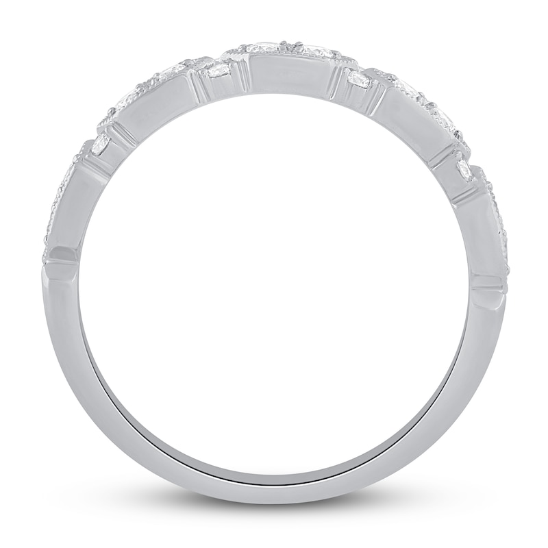 Diamond Anniversary Ring 1/3 ct tw Round-cut 10K White Gold | Kay