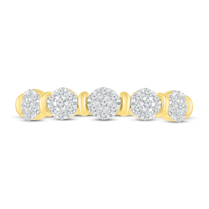 Main Image 2 of Now + Forever Diamond Anniversary Ring 1/4 ct tw Round-cut 10K Yellow Gold