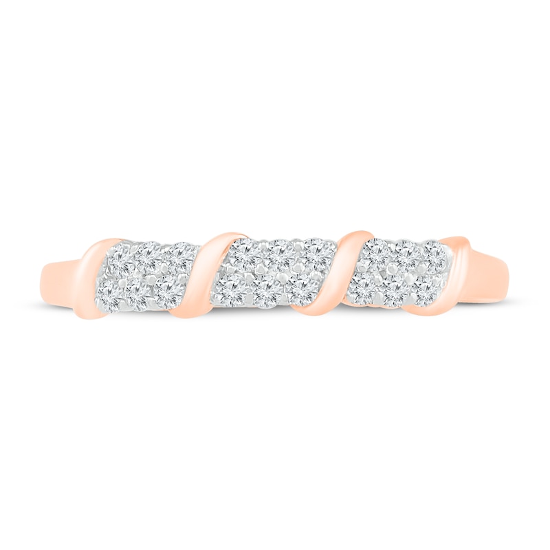 Main Image 2 of Now + Forever Diamond Anniversary Ring 1/5 ct tw Round-cut 10K Rose Gold