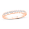 Thumbnail Image 0 of Diamond Anniversary Ring 1/4 ct tw Round-cut 10K Rose Gold