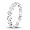 Diamond Anniversary Ring 1/10 ct tw Round-cut 10K White Gold