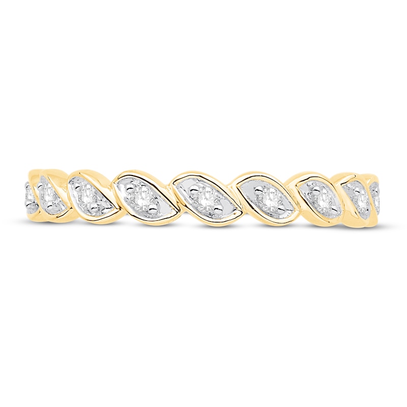 Main Image 3 of Now + Forever Diamond Anniversary Ring 1/10 ct tw Round-cut 10K Yellow Gold