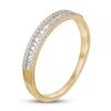 Thumbnail Image 2 of Now + Forever Diamond Anniversary Ring 1/4 ct tw Round/Baguette 10K Yellow Gold