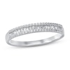 Thumbnail Image 1 of Now + Forever Diamond Anniversary Ring 1/4 ct tw Round/Baguette 10K White Gold