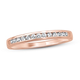 Now + Forever Diamond Anniversary Ring 1/6 ct tw Round-cut 10K Rose Gold