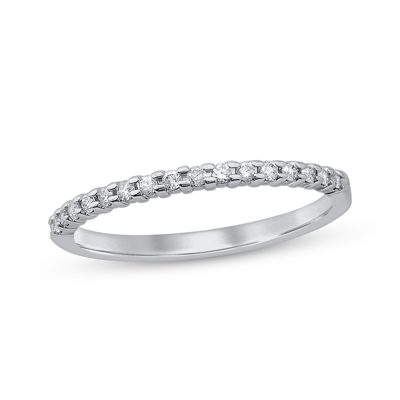 Diamond Anniversary Ring 1/6 ct tw Round-cut 10K White Gold