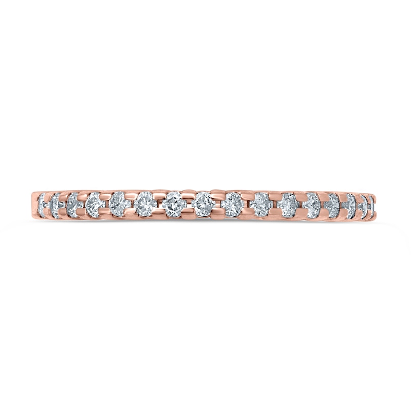 Diamond Anniversary Ring 1/6 ct tw Round-cut 10K Rose Gold