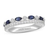 Thumbnail Image 1 of Neil Lane Blue Sapphire Anniversary Ring 3/8 ct tw Diamonds 14K White Gold