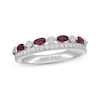 Thumbnail Image 0 of Neil Lane Ruby Anniversary Ring 3/8 ct tw Diamonds 14K White Gold