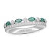 Neil Lane Emerald Anniversary Ring 3/8 ct tw Diamonds 14K White Gold