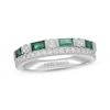 Thumbnail Image 1 of Neil Lane Emerald Anniversary Ring 3/8 ct tw Diamonds 14K White Gold