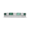 Thumbnail Image 2 of Neil Lane Emerald Anniversary Ring 3/8 ct tw Diamonds 14K White Gold