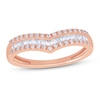 Thumbnail Image 1 of Now + Forever Diamond Anniversary Ring 1/4 ct tw Round/Baguette 10K Rose Gold