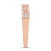 Thumbnail Image 2 of Now + Forever Diamond Anniversary Ring 1/4 ct tw Round/Baguette 10K Rose Gold