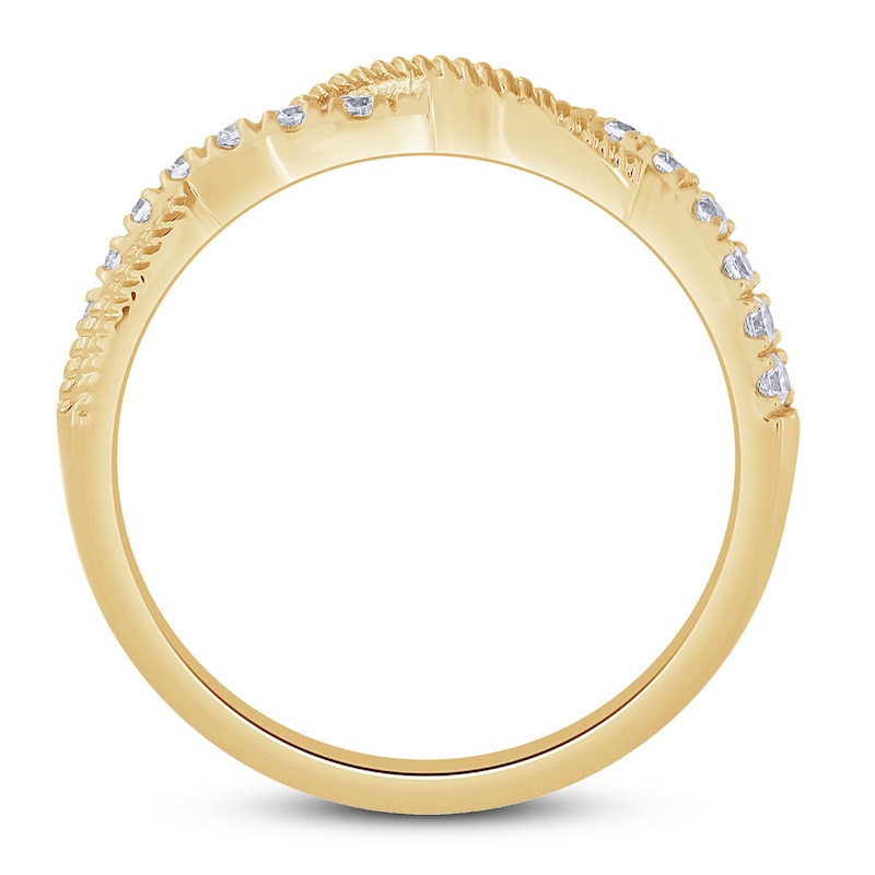 Main Image 3 of Now + Forever Diamond Anniversary Ring 1/4 ct tw Round-cut 10K Yellow Gold
