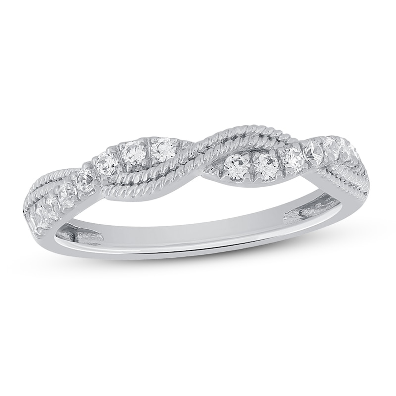 Main Image 1 of Now + Forever Diamond Anniversary Ring 1/4 ct tw Round-cut 10K White Gold