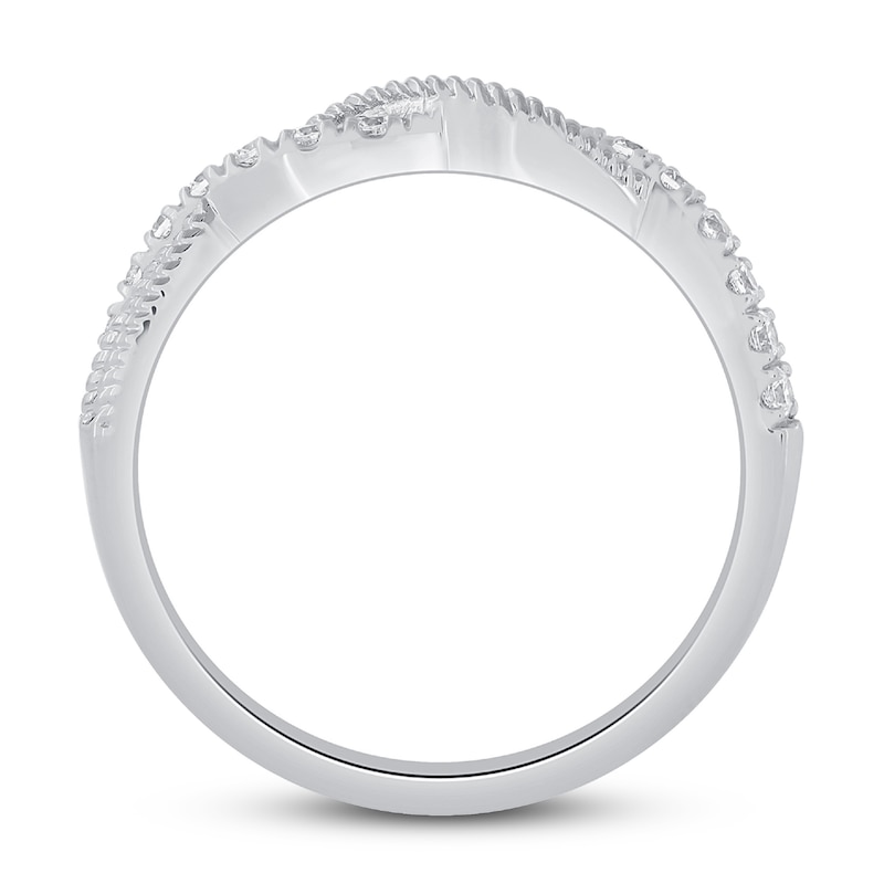 Main Image 3 of Now + Forever Diamond Anniversary Ring 1/4 ct tw Round-cut 10K White Gold