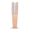 Thumbnail Image 2 of Now + Forever Diamond Anniversary Ring 1/2 ct tw Round/Baguette 10K Rose Gold