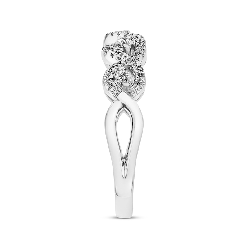 Diamond Anniversary Band 1/3 ct tw Round-cut 14K White Gold