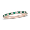 Thumbnail Image 0 of Neil Lane Emerald & Diamond Anniversary Ring 1/5 ct tw 14K Rose Gold