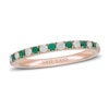 Thumbnail Image 1 of Neil Lane Emerald & Diamond Anniversary Ring 1/5 ct tw 14K Rose Gold