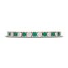 Thumbnail Image 3 of Neil Lane Emerald & Diamond Anniversary Ring 1/5 ct tw 14K Rose Gold