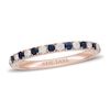 Neil Lane Blue Sapphire & Diamond Anniversary Ring 1/5 ct tw 14K Rose Gold