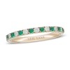 Thumbnail Image 0 of Neil Lane Emerald & Diamond Anniversary Ring 1/5 ct tw 14K Yellow Gold