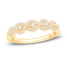 Now + Forever Diamond Anniversary Band 1/3 ct tw Round-cut 14K Yellow Gold