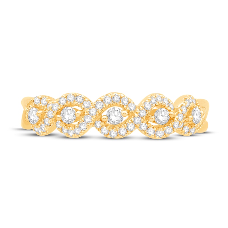 Main Image 2 of Now + Forever Diamond Anniversary Band 1/3 ct tw Round-cut 14K Yellow Gold