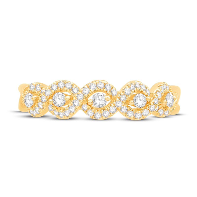 Diamond Anniversary Band 1/3 ct tw Round-cut 14K Yellow Gold