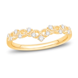 Now + Forever Diamond Anniversary Band 1/6 ct tw Round-cut 14K Yellow Gold