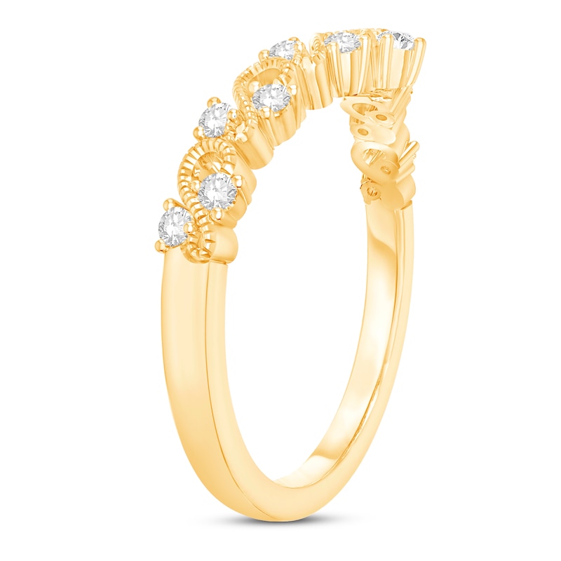 Main Image 2 of Now + Forever Diamond Anniversary Band 1/6 ct tw Round-cut 14K Yellow Gold
