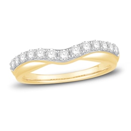 Now + Forever Diamond Contour Band 1/2 ct tw Round-cut 14K Yellow Gold