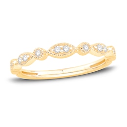 Now + Forever Diamond Anniversary Band 1/10 ct tw Round-cut 10K Yellow Gold