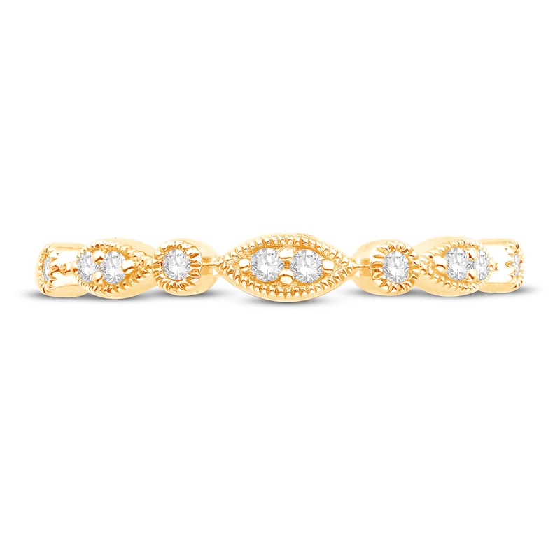 Main Image 3 of Now + Forever Diamond Anniversary Band 1/10 ct tw Round-cut 10K Yellow Gold