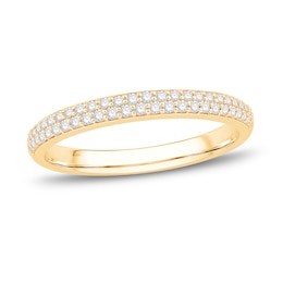 Now + Forever Diamond Anniversary Band 1/4 ct tw Round-cut 14K Yellow Gold