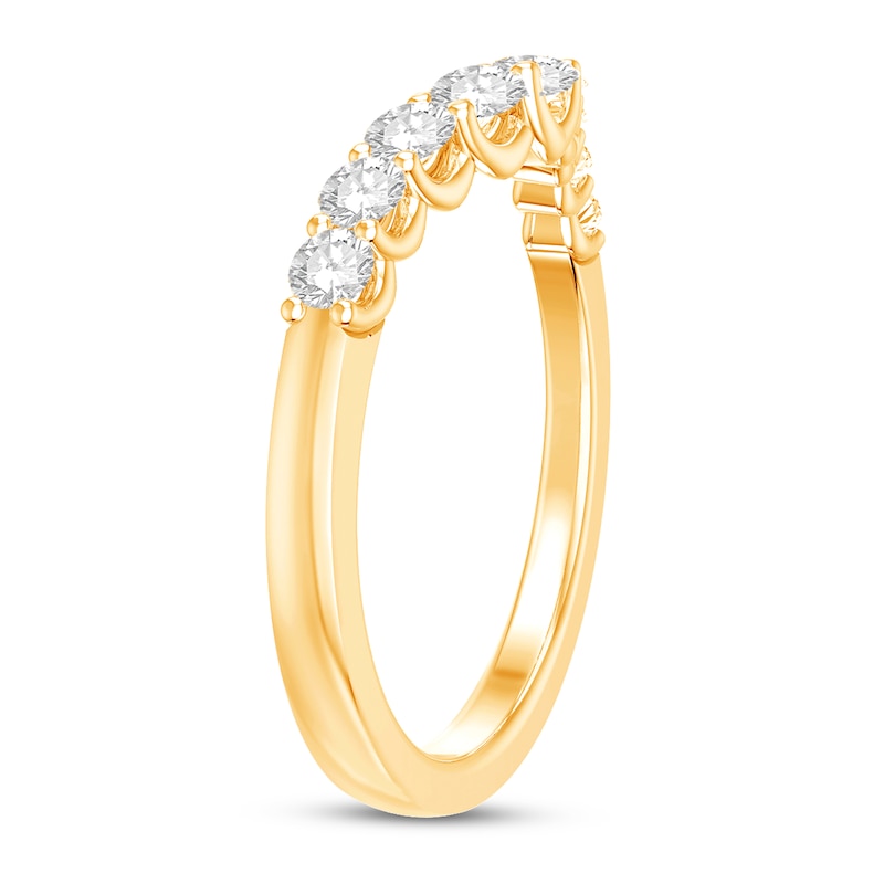 Main Image 2 of Now + Forever Diamond Anniversary Band 1/2 ct tw Round-cut 14K Yellow Gold