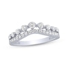 Thumbnail Image 0 of Diamond Contour Ring 1/2 ct tw Round-cut 14K White Gold