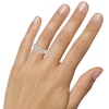 Thumbnail Image 3 of Diamond Contour Ring 1/2 ct tw Round-cut 14K White Gold