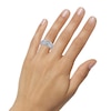 Diamond Anniversary Ring 1 ct tw Round-cut 10K White Gold