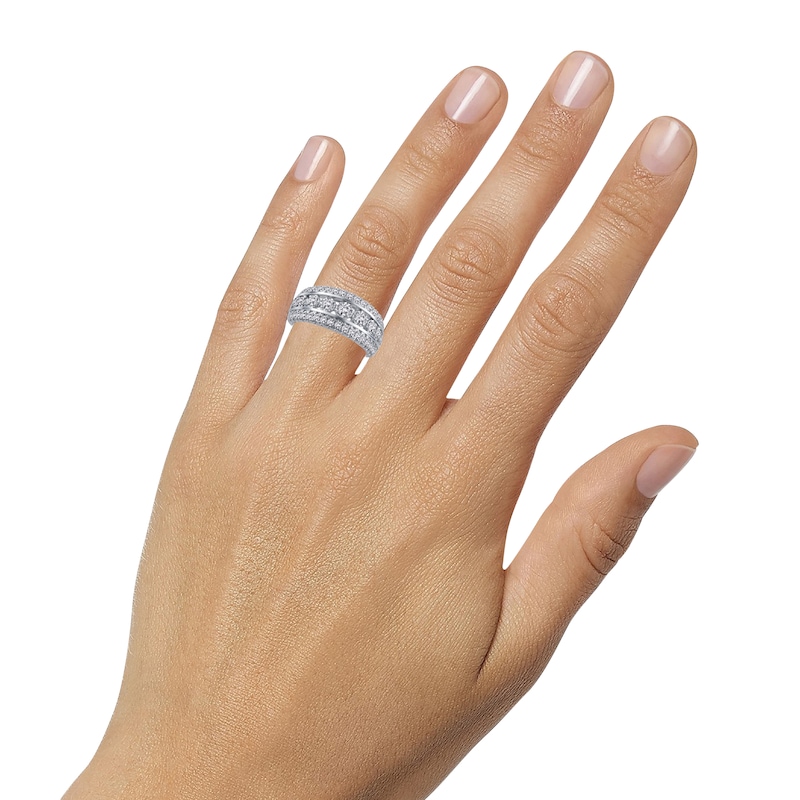 Main Image 3 of Now + Forever Diamond Anniversary Ring 1 ct tw Round-cut 10K White Gold