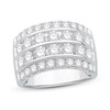 Diamond Anniversary Ring 3 ct tw Round-Cut 14K White Gold
