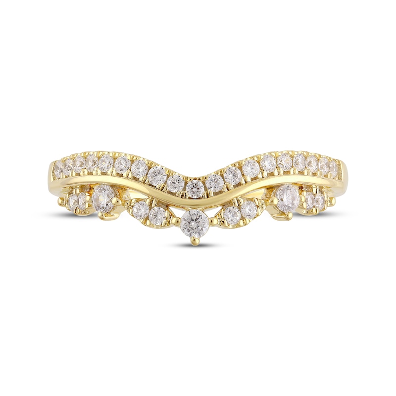 Main Image 3 of Now + Forever Diamond Contour Ring 1/3 ct tw Round-cut 14K Yellow Gold