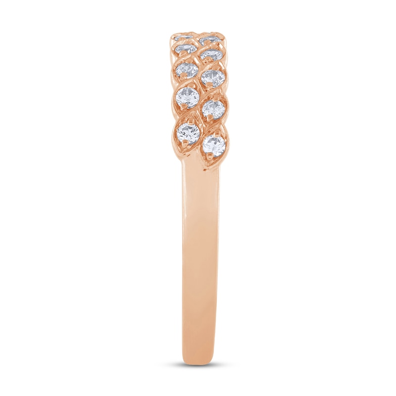 Main Image 2 of Now + Forever Diamond Anniversary Ring 1/4 ct tw Round-cut 10K Rose Gold